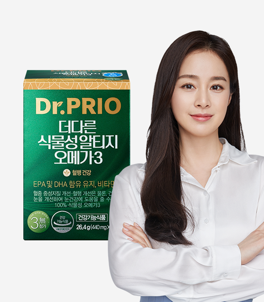 닥터프리오 김태희 식물성 알티지 오메가3 60캡슐 임산부 rTG 영양제